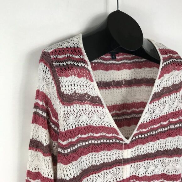 Torrid Open Stitch Pullover V-Neck Cinched Front Sweater Women's Plus Size 2/2X - Picture 5 of 12